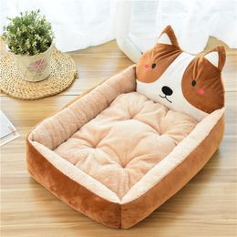 Mats Dog Bed Cartoon Shaped Pet Beds for Small Medium Large Dogs Cats Cute Pet Dog Nest Mats Pets Sofa Kennels Warm Cat House Blanket