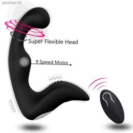 Prostate Massager For Men Silicone 7 Mode Erotic Anal Vibrator Butt Plug Male Masturbator For Adult Sex Toy Stimulate L230518