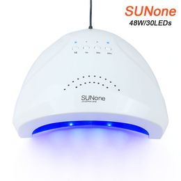 Nail Dryers SUNone 48W UV Lamp For Nail Dryer 30PCS LED Lamp For Manicure Curing Poly Gel Nail Polish Drye With Motion Sensing Nail Tools 230606