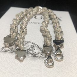 New Fashion Chain Bracelets Passed Test 7mm 8mm S925 Sterling Silver Moissanite Diamond Rope Bracelet for Men Women Nice Gift