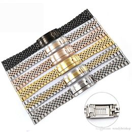 20 22mm Whole Glide Lock Replacement Wrist Watch Band Strap Bracelet FOR ROL SUB GMT270o