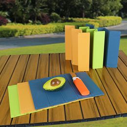 Portable Folding Cutting Board Wheat Straw Chopping Block Fruit Vegetable Foldable Camping Travel Picnic Home Kitchen Tools W0033