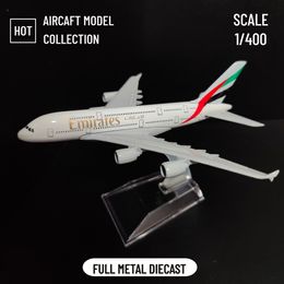 Diecast Model Scale 1 400 Metal Aircraft Replica Emirates Airlines A380 B777 Airplane Aviation Plane Collectible Toys for Boys 230605