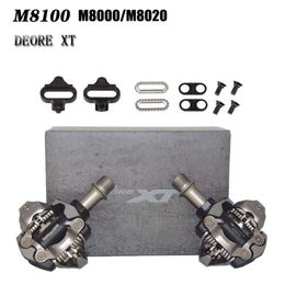 Bike Pedals DEORE XT PD- M8100 MTB original bicycle pedal road bike mountain bike Professional Competition M8000M8020 Self-Locking SPD Peda 230606