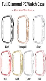 Full Diamond Bumper Case Luxury Bling Crystal PC Funda protectora para Apple Watch iWatch Series 6 5 4 3 2 1 44mm 40mm 42mm 38mm8039754