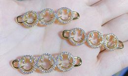 Link Bracelets 1pcs Heart Boy Girl Fashion DIY For Bracelet Jewellery Making Copper Gold Colour Cubic Zirconia Charms Accessories Connector