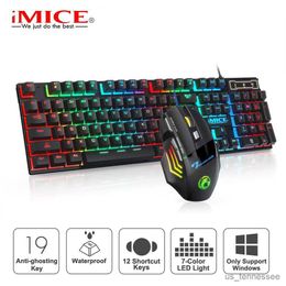 Keyboards Keyboards RGB Gaming keyboard Gamer keyboard and Mouse With Backlight USB Wired Ergonomic Keyboard For PC Laptop