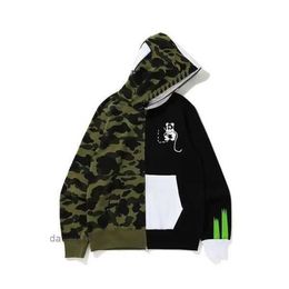 Ape Hoodie Designer Shark Hoodies Zipper Sweatshirts Fashion Full Zip Crazy Face Et Warm Ets Big Abc Felpa Camo Sudadera Hooded Coat 3xl Gpkk 8 Auq1