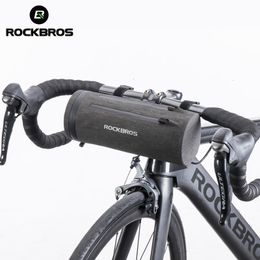 Panniers Bags ROCKBROS Waterproof Bike Bag Front Bicycle Bag MTB Road Handlebar Pannier Multi-purpose Large Capacity Backpack Cycling Tube Bag 230606