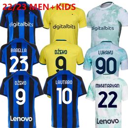 LUKAKU J.CORREA INTERS soccer jersey 2024 MILANS Jerseys men kids kit BARELLA LAUTARO ERIKSEN Acerbi DZEKO Gosens UNIFORMS 24 25 football shirt Asllani Bellanova top