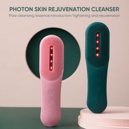 Face Massager Skin Care Device Tool Waterproof Silicone Electric Sonic Cleanser Cleansing Brush Whitening 230607