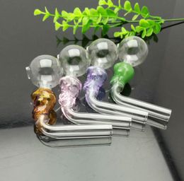 Smoking Pipes bongs Manufacture Hand-blown hookah Spray Coloured Mini Glass Direct Boiling Pot