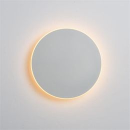 Wall Lamp Smart Touch Switch Nordic Minimalist Round Living Room Aisle