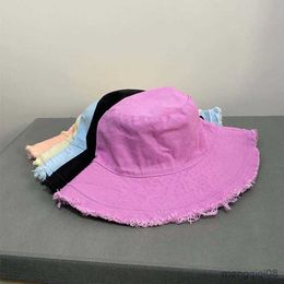 Wide Brim Hats 2023 Foldable Bucket Hat for Women Men Beach Sun Visor Protection Summer Large Cap R230607