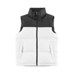 Mens Puffer Vest Gilet Bodywarmer Face Vest Weste Waistcoat Feather Graphite Designer Black And White Fashion Trend Couple Coat Winter Vest Down Cotton Jacket 68M0