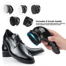 Equipment Automatic Electric Shoe Polisher Shoeshine Machine Shoe Cleaning Leather Care Tools Electric Shoe Brush Shine Polisher