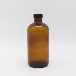 Storage Bottles Amber Glass Essential Oil With Screw Cap Big Size Brown Liquid Container Cosmetic Containers