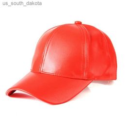 PU Leather Baseball Cap Duck Tongue Shading Hip-Hop Hat Men and Women Outdoor Wild moto gp baseball cap L230523