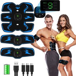 Core Abdominal Trainers Vibration ABS Muscle Stimulator EMS Trainer Electrostimulation Home Gym Equipment Fitness Massager USB Rechargeable 230606