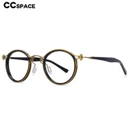 Blue Light Blocking Glasses 54227 Retro Steam Punk Glasses Frames Optical Prescription Men Women Anti Blue Light Acetate Leg Fashion Computer Eyeglasses 230606