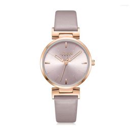 Wristwatches Julius Lady Women's Watch Japan Quartz Elegant Simple Fashion Hours Bracelet Real Leather Girl's Birthday Gift Box