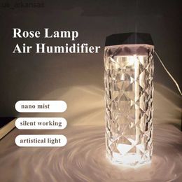 Fragrance 900ml Large Capacity USB Rose Lamp Air Humidifier Ultrasonic Mist Maker Essential Oil Perfume Aromatherapy Diffuser for Bedroom L230523