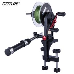 Fishing Hooks Goture High Speed Line Winder Two Point Fixed Base Reel Spool Spooler System for Spinning Baitcasting 230607