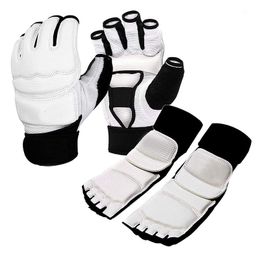 Protective Gear Dobok Taekwondo Gloves MMA WTF Adult Kids Hand Foot Protector Half Finger Boxing Gloves Judo Accesorios Karate Uniform 230607