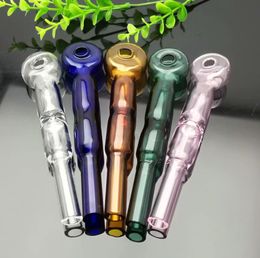 Smoking Pipes bongs Manufacture Hand-blown hookah Colored glass straight flat pot