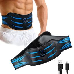 Core Abdominal Trainers EMS Vibration Fitness Slimming Belt Muscle Stimulator LED Display Home Gym Workout Massager For Men Women Drop 230606