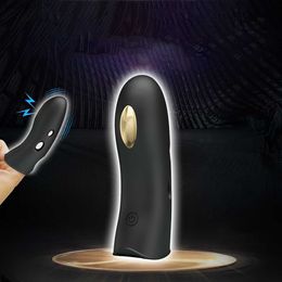 7 Frequency G-Spot Massage 18K Gold Clitoris Anal Stimulation Strap On Finger Vibrator Sex Toys for Man Woman L230518