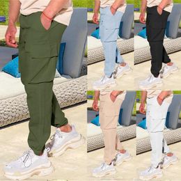 Men's Pants Men'S Casual Functional Wind Pleated Loose Tight Size 50 For Men Track Outdoor Foam