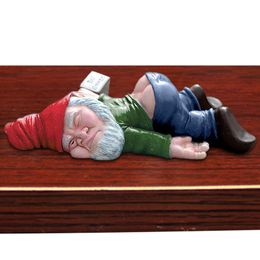 Garden Decorations Drunk Gnomes Mini Gnomes Garden Decorations Resin Drunk Garden Dwarf Ornament Novelty Gift For Christmas Indoor Patio Lawn Porch 230606