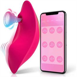App Remote Control Wearable Vibrator Clitoral Butterfly Couple with 9 Vibration Modes