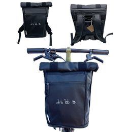 Panniers Bags Folding Bike Front Bags Panniers Use For Brompton Birdy Bicycle Front Storage Bag handbag With Aluminum Mount 230606