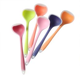 Soup Ladle Spoon Silicone Ladle Spoon Seamless & Nonstick Kitchen Ladles for Soup Chilli Gravy Salad Dressing and Pancake Batter 122235