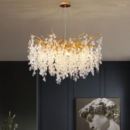 Chandeliers Modern Chandelier Light Luxury Crystal Art Branch Simple Living Room Dining Bedroom Home Interior Decoration