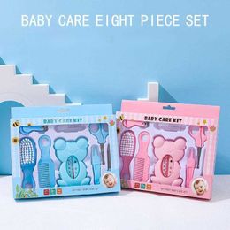 and Child Care Supplies Shower Water Thermometer 8-piece Baby Safety Soft Hair Comb Brush Set Manicure Scissors