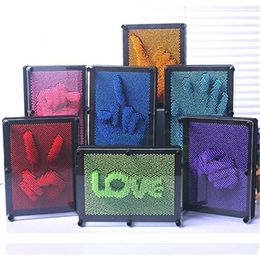 Novelty Games 3D Clone Fingerprint Needle Painting Novelty Antistress Funny Gadgets Anti Stress Interesting Toys For Children Home Decoration 230606