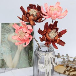 Decorative Flowers 1Pc Handmade Lotus Natural Dried Real Plants Wedding Arrangement Flower Home Decor Christmas Living Room Decoration