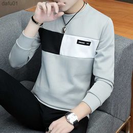 2022 new men t shirt casual long sleeve men's basic tops tees stretch t shirt mens clothing chemise homme L230520