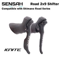 Bike Derailleurs SENSAH IGNITE Road Bike Shifter 2x8 2x9 Speed Brake Lever Bicycle R7000 Tiagra Sora sensah empire pro sensah groupset 230606