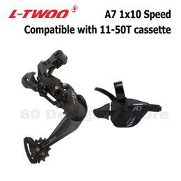 Bike Derailleurs LTWOO A7 1x10 Groupset Trigger Shifter LeverRear Derailleur for MTB Bike 10-Speed Cassette Sprockets 42T 46T 50T LTWOO Groupset 230606