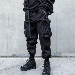 Men's Pants Unisex Functional Multi-Pocket Overalls Tactical Military Jogger Cargo Men'S 'Clothing Harajuku Streetwear Japanese