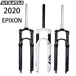 Bike Forks SR SUNTOUR EPIXON MTB Mountain Bike Front Fork 2627.529inch Stroke 100mm Air Damping Remote Suspension Control Bicycle Parts 230606