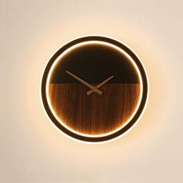 Wall Lamp Modern Led Nordic Designer Art Clock Light Bedroom Living Room Background Decora Sconce Indoor Lighting