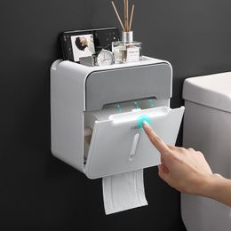 Holders Punchfree Toilet Paper Box, Waterproof Paper Towel Rack, Toilet Tissue Box, Toilet Paper Rack, with Reel Storage Box