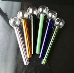 Smoking Pipes bongs Manufacture Hand-blown hookah Mixed Colour 10cm straight pot