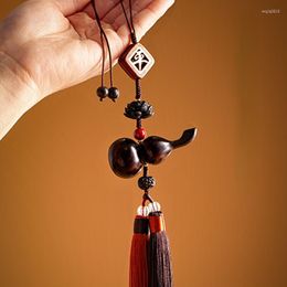 Charms Sandalwood Gourd Luxury Car Pendants Accessories Tassels