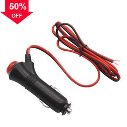1PC Car Cigarette Lighter Power Adapter 12V 24V Auto Charger Socket Plug 1m/2m/3m Universal Connector with Switch Cable